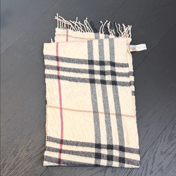 Burberry Accessories - Burberry Plaid Fringe Scarf